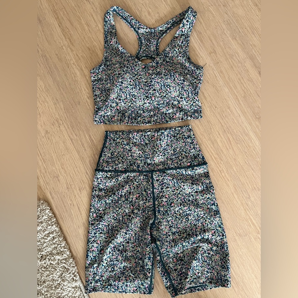 Sage Collective Floral Workout Set